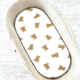 Cearceaf cu elastic, Qmini, Pentru landou, carucior si cosulet, Dimensiune 80x35 cm, Din bumbac certificat Oeko Tex Standard 100, Teddy Toys