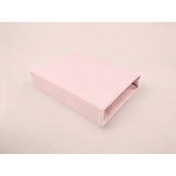 Cearceaf cu elastic, Qmini, Pentru patut co-sleeper, Aurora, Dimensiune 76 x 43 cm, Din bumbac certificat Oeko Tex Standard 100, Powder Pink