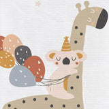 Saltea de infasat, Ceba Baby moale Giraffe, Fara ftalati, 70 x 50 cm, Alb/Bej