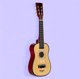 Chitara din lemn, Free2Play, Cu 6 corzi metalice, Dezvolta abilitatile motorii, Stimuleaza auzul si atentia auditiva, 59 cm, 3 ani+, Brown