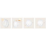 Colectoare san, Lionelo, 2 buc, 60 ml, fara BPA, Ergonomice, Compatibile cu orice sutien, Transparent