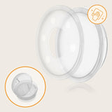 Colector de lapte, Lionelo, Milky, 2 buc, Se potriveste tuturor sutienelor, Cutie depozitare igienica inclusa, Fara bisfenol A, Capacitate 40 ml, Transparent