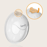 Colector de lapte, Lionelo, Milky, 2 buc, Se potriveste tuturor sutienelor, Cutie depozitare igienica inclusa, Fara bisfenol A, Capacitate 40 ml, Transparent