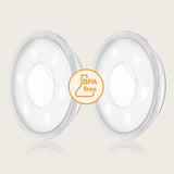 Colector de lapte, Lionelo, Milky, 2 buc, Se potriveste tuturor sutienelor, Cutie depozitare igienica inclusa, Fara bisfenol A, Capacitate 40 ml, Transparent