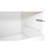 Comoda, Qmini, Wladi, Cu masa pentru infasat demontabila, Cu 3 sertare, Din pal+placa HDF, Alb