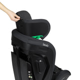 Scaun auto, Lionelo, Harper i-Size, Isofix, Cu centura TopTether, Cu spatar inclinabil in 5 pozitii, Cu tetiera reglabila in 13 pozitii, Cu tehnologie Dri Seat, Instalare cu fata inainte, 9-36 kg, 76-150 cm, Conform cu ECE R129, Gri