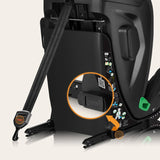 Scaun auto, Lionelo, Harper i-Size, Isofix, Cu centura TopTether, Cu spatar inclinabil in 5 pozitii, Cu tetiera reglabila in 13 pozitii, Cu tehnologie Dri Seat, Instalare cu fata inainte, 9-36 kg, 76-150 cm, Conform cu ECE R129, Gri