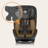 Scaun auto, Lionelo, Harper i-Size, Isofix, Cu centura TopTether, Cu spatar inclinabil in 5 pozitii, Cu tetiera reglabila in 13 pozitii, Cu tehnologie Dri Seat, Instalare cu fata inainte, 9-36 kg, 76-150 cm, Conform cu ECE R129, Gri