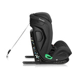 Scaun auto, Lionelo, Harper i-Size, Isofix, Cu centura TopTether, Cu spatar inclinabil in 5 pozitii, Cu tetiera reglabila in 13 pozitii, Cu tehnologie Dri Seat, Instalare cu fata inainte, 9-36 kg, 76-150 cm, Conform cu ECE R129, Gri