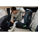 Scaun auto, Lionelo, Harper i-Size, Isofix, Cu centura TopTether, Cu spatar inclinabil in 5 pozitii, Cu tetiera reglabila in 13 pozitii, Cu tehnologie Dri Seat, Instalare cu fata inainte, 9-36 kg, 76-150 cm, Conform cu ECE R129, Gri