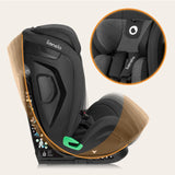 Scaun auto, Lionelo, Harper i-Size, Isofix, Cu centura TopTether, Cu spatar inclinabil in 5 pozitii, Cu tetiera reglabila in 13 pozitii, Cu tehnologie Dri Seat, Instalare cu fata inainte, 9-36 kg, 76-150 cm, Conform cu ECE R129, Gri
