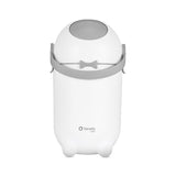 Cos pentru scutece, Lionelo, Capacitate 10 l, Sistem etans impotriva mirosurilor, Compatibil cu saci universali, Operare cu o mana, Alb