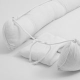 Cosulet bebelus, New Baby, Pentru dormit, Baby Nest 80 x 50 cm, Din muselina, Din materiale certificate Oeko Tex Standard 100, White