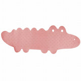 Covoras de baie, Bocioland, Antiderapant, Cu ventuze, Silicon, 33 x 90 cm, Crocodile Pink
