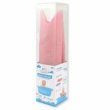 Covoras de baie, Bocioland, Antiderapant, Cu ventuze, Silicon, 33 x 90 cm, Crocodile Pink