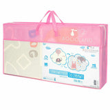 Covoras de joaca, Bocioland, Grey Elephant, Pliabil, Protectie impotriva loviturilor, Dimensiune mare, 180 x 150 cm, Cu Imprimeu pe ambele parti, Potrivit pentru utlizare atat in interior, cat si in exterior