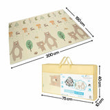 Covoras de joaca, Bocioland, Little Bear, Pliabil, Protectie impotriva loviturilor, Dimensiune mare, 200 x 150 cm, Cu Imprimeu pe ambele parti, Potrivit pentru utlizare atat in interior, cat si in exterior