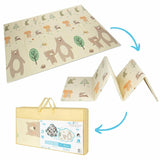 Covoras de joaca, Bocioland, Little Bear, Pliabil, Protectie impotriva loviturilor, Dimensiune mare, 200 x 150 cm, Cu Imprimeu pe ambele parti, Potrivit pentru utlizare atat in interior, cat si in exterior