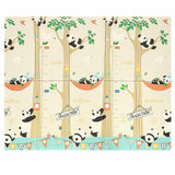 Covoras de joaca, Bocioland, Panda, Pliabil, Protectie impotriva loviturilor, Dimensiune mare, 180 x 150 cm, Cu Imprimeu pe ambele parti, Potrivit pentru utlizare atat in interior, cat si in exterior