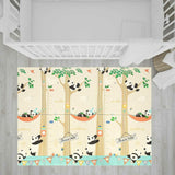 Covoras de joaca, Bocioland, Panda, Pliabil, Protectie impotriva loviturilor, Dimensiune mare, 180 x 150 cm, Cu Imprimeu pe ambele parti, Potrivit pentru utlizare atat in interior, cat si in exterior