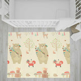 Covoras de joaca, Bocioland, Panda, Pliabil, Protectie impotriva loviturilor, Dimensiune mare, 180 x 150 cm, Cu Imprimeu pe ambele parti, Potrivit pentru utlizare atat in interior, cat si in exterior