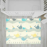 Covoras de joaca, Bocioland, Water City, Pliabil, Protectie impotriva loviturilor, Dimensiune mare, 180 x 150 cm, Cu Imprimeu pe ambele parti, Potrivit pentru utlizare atat in interior, cat si in exterior