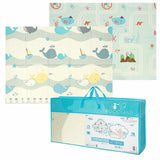 Covoras de joaca, Bocioland, Water City, Pliabil, Protectie impotriva loviturilor, Dimensiune mare, 180 x 150 cm, Cu Imprimeu pe ambele parti, Potrivit pentru utlizare atat in interior, cat si in exterior