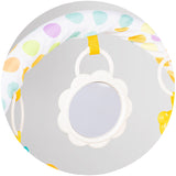 Covoras de joaca cu pian Chipolino Zoo Party blue