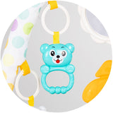 Covoras de joaca cu pian Chipolino Zoo Party blue