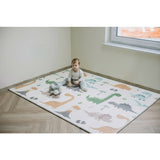 Covoras de joaca, FreeON, Magic Dino, Cu doua fete, Pliabil, Protectie impotriva loviturilor, 200 x 150 cm, Cu Imprimeu pe ambele parti, 0 luni+, Multicolor