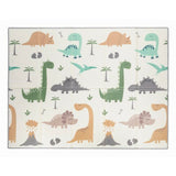 Covoras de joaca, FreeON, Magic Dino, Cu doua fete, Pliabil, Protectie impotriva loviturilor, 200 x 150 cm, Cu Imprimeu pe ambele parti, 0 luni+, Multicolor