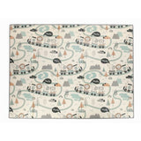 Covoras de joaca, FreeON, Magic Road, Cu doua fete, Pliabil, Protectie impotriva loviturilor, 200 x 150 cm, Cu Imprimeu pe ambele parti, 0 luni+, Multicolor