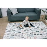 Covoras de joaca, FreeON, Magic Road, Cu doua fete, Pliabil, Protectie impotriva loviturilor, 200 x 150 cm, Cu Imprimeu pe ambele parti, 0 luni+, Multicolor