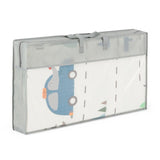 Covoras de joaca, Petite&Mars, Reversibil, Include geanta pentru transport, Pliabil si impermeabil, Non-toxic, 197 x 147 x 1 cm, Campy Cars, 0 luni+, Multicolor