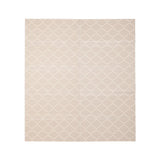 Covoras educativ, Lionelo, Zora, Din spuma XPE non-toxica, Cu doua fete, Suprafata antiderapanta, Dimensiune mare, 180x200 cm, Grosime 1.5 cm, Pliabil, Include geanta pentru transport, Bej