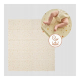 Covoras educativ, Lionelo, Zora, Din spuma XPE non-toxica, Cu doua fete, Suprafata antiderapanta, Dimensiune mare, 180x200 cm, Grosime 1.5 cm, Pliabil, Include geanta pentru transport, Bej