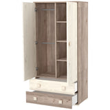 Dulap cu 2 usi si 2 sertare Hubners Sofia crem nisip