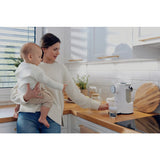 Aparat pentru incalzirea si declorizare apei, Lionelo, Babypresto, Pentru prepararea laptelui praf, Functie de incalzire si dozare a apei, Cu afisaj digital LED, Cu rezervor de 2 L, Alb