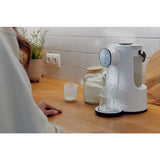 Aparat pentru incalzirea si declorizare apei, Lionelo, Babypresto, Pentru prepararea laptelui praf, Functie de incalzire si dozare a apei, Cu afisaj digital LED, Cu rezervor de 2 L, Alb