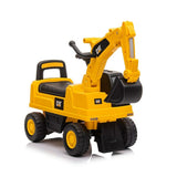 Excavator ride on, Baby Mix, Cat, Pana la 25 kg, Cu volan, Cu sunete, Cu suport jucarii sub sezut, 24 luni+