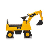 Excavator ride on, Baby Mix, Cat, Pana la 25 kg, Cu volan, Cu sunete, Cu suport jucarii sub sezut, 24 luni+
