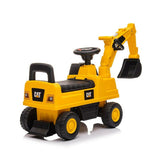 Excavator ride on, Baby Mix, Cat, Pana la 25 kg, Cu volan, Cu sunete, Cu suport jucarii sub sezut, 24 luni+
