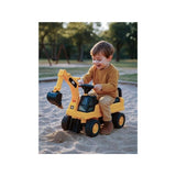 Excavator ride on, Baby Mix, Cat, Pana la 25 kg, Cu volan, Cu sunete, Cu suport jucarii sub sezut, 24 luni+