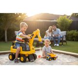 Excavator ride on, Baby Mix, Cat, Pana la 25 kg, Cu volan, Cu sunete, Cu suport jucarii sub sezut, 24 luni+
