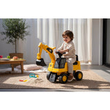 Excavator ride on, Baby Mix, Cat, Pana la 25 kg, Cu volan, Cu sunete, Cu suport jucarii sub sezut, 24 luni+