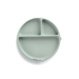 Farfurie BLW, Jane, Din silicon, Cu ventuze, 17 x 17 x 4 cm, BPA Free, Mint