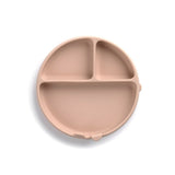 Farfurie BLW, Jane, Din silicon, Cu ventuze, 17 x 17 x 4 cm, BPA Free, Pale