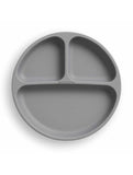 Farfurie compartimentata, Bocioland, Rotunda, Cu 3 compartimente, Fara BPA, 6-36 luni, Dark grey