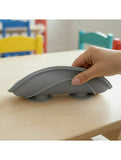 Farfurie compartimentata, Bocioland, Rotunda, Cu 3 compartimente, Fara BPA, 6-36 luni, Dark grey