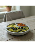 Farfurie compartimentata, Bocioland, Rotunda, Cu 3 compartimente, Fara BPA, 6-36 luni, Gray